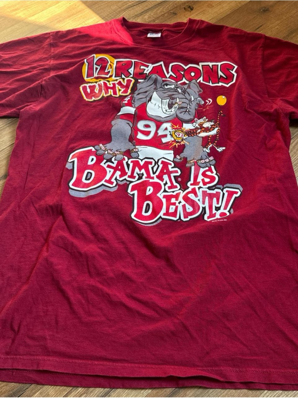 Russell Athletic Crimson Graphic 'Bama Bulldog Tee